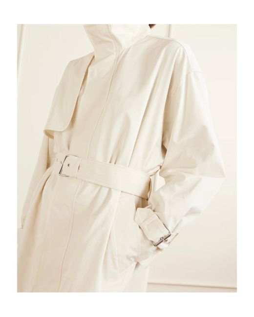 FRAME White The Field Belted Trench Coat
