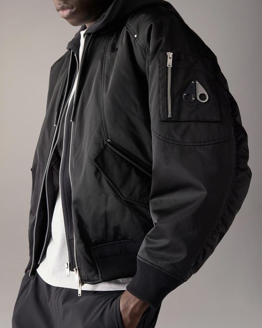 Moose Knuckles Black Long Sleeve Jacket for men