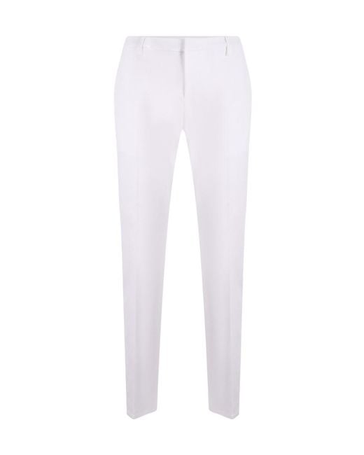 Dondup White Tailored Pants for men