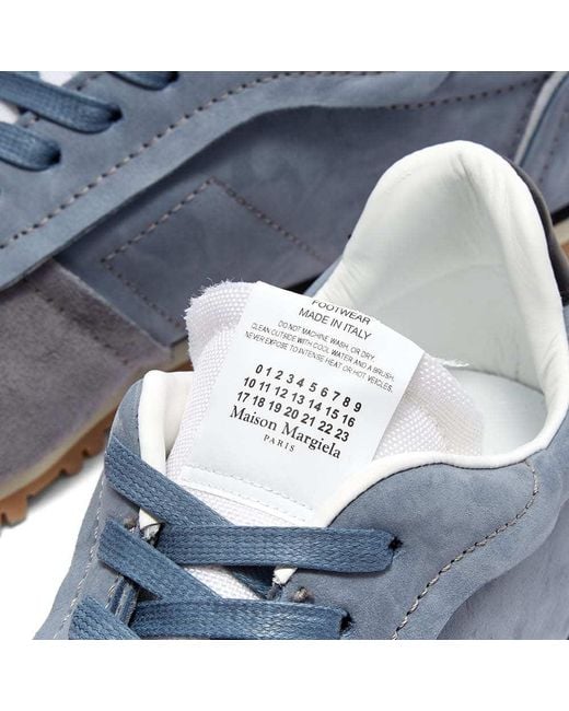Maison Margiela Blue Round Head Lacing Casual Sneakers for men