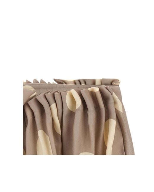 Khaite Natural Polka Dot Midi Skirt