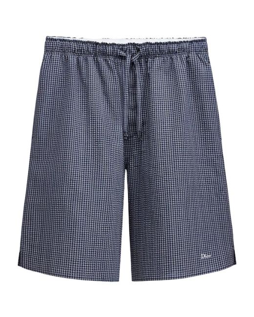 Dior Blue Iviera Shorts for men