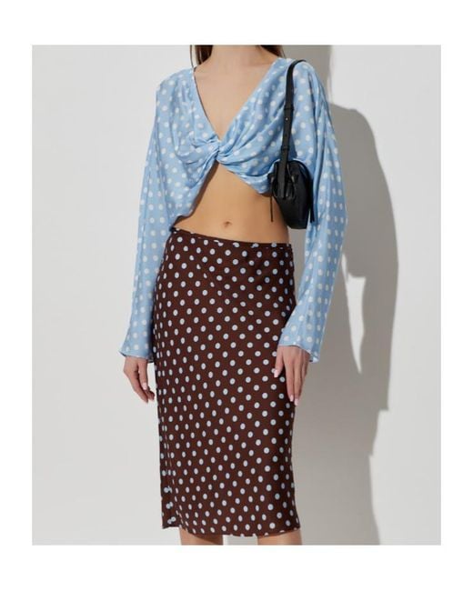 Posse Blue Polka-Dot Blouse