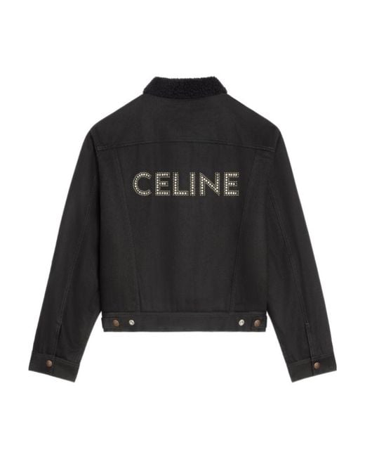 Céline Black Trucker Jacket for men