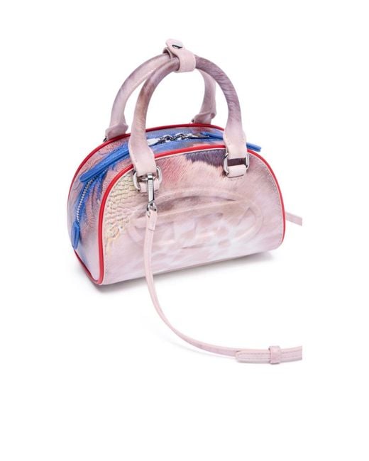 DIESEL Pink 1Dr Dome Mini Crossbody Bag