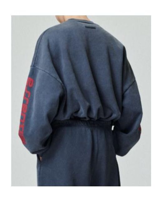 Fear Of God Black Chicago Heavy Fleece Cropped Sweatshirt for men