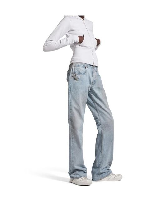 Balenciaga Blue City Straight-Leg Jeans