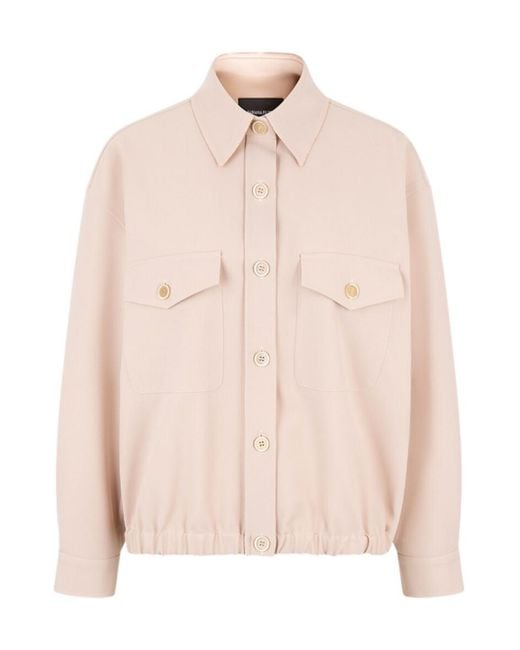 Fabiana Filippi Pink Collared Casual Jacket