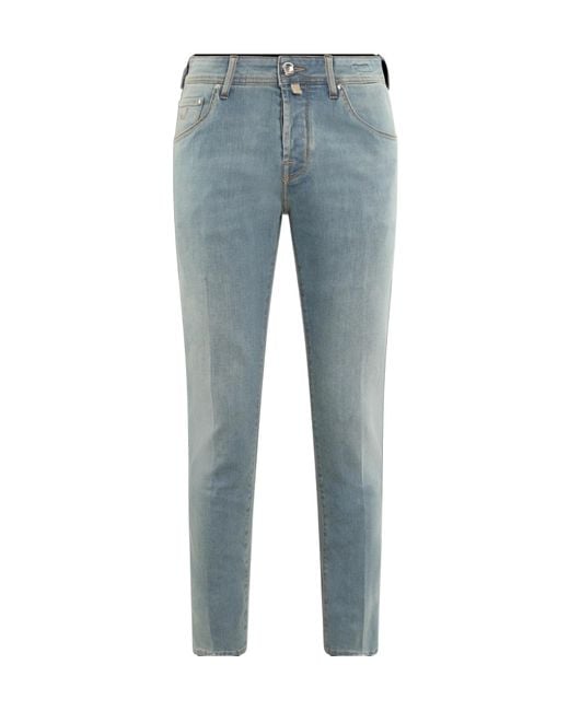 Jacob Cohen Blue Belt Loop Jeans for men