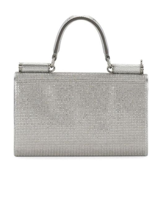 Dolce & Gabbana Gray X Kim Satin Phone Bag