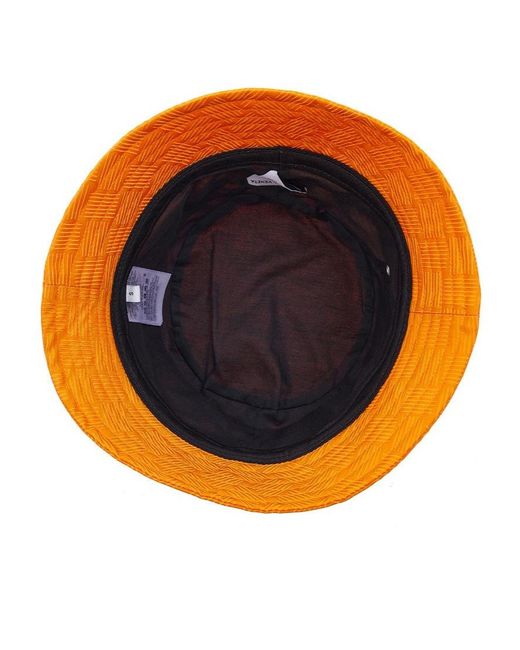 Bottega Veneta Orange Intrecciato Jacquard Bucket Hat