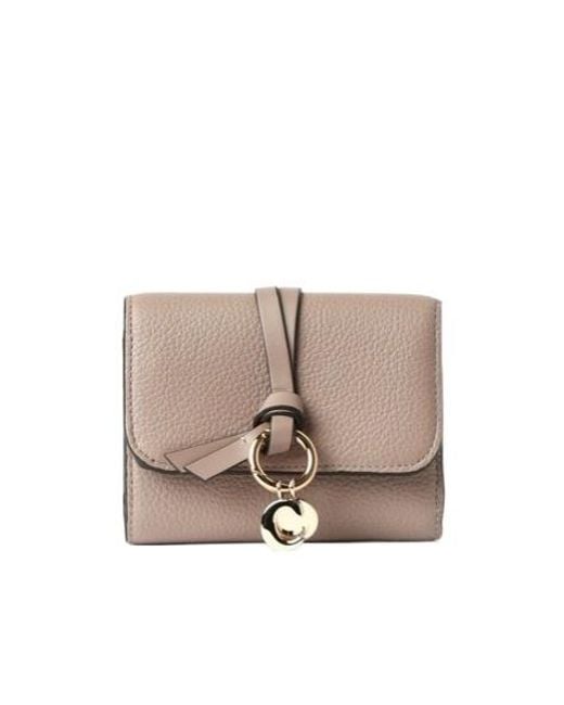 Chloé Natural Alphabet Small Trifold Wallet