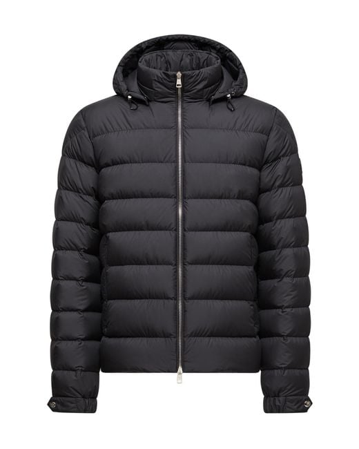Moncler Black Arneb Hooded Short Down Jacket for men