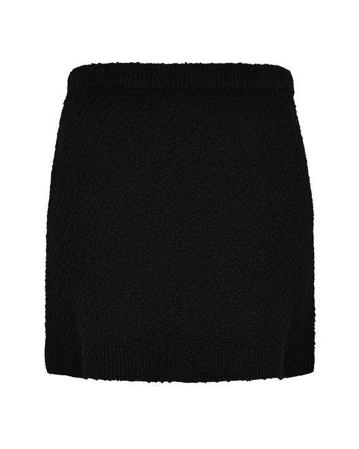 Gucci Black Wool Knit Mini Skirt