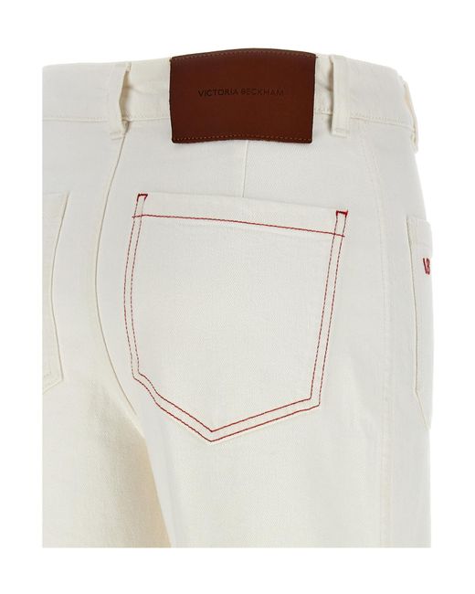 Victoria Beckham White Alina Jeans