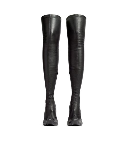Balenciaga Black Over-Knee Boots