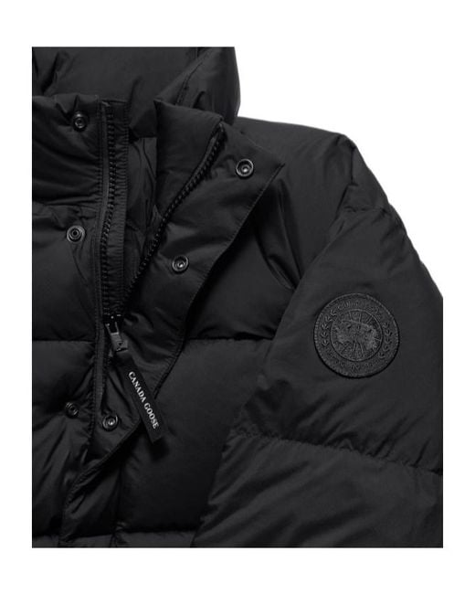 Canada Goose Black Sterling Puffer Jacket Tonal Disc for men