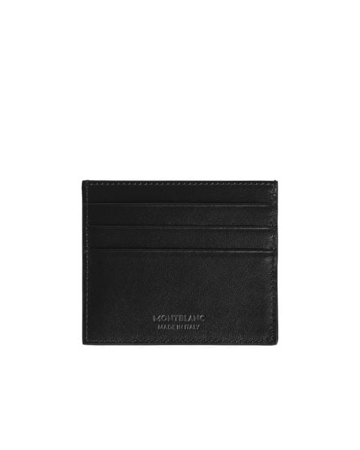 Montblanc Blue Logo Plaque Card Holder for men