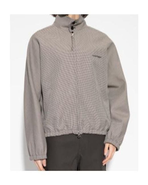 Courreges Gray Houndstooth Casual Jacket for men