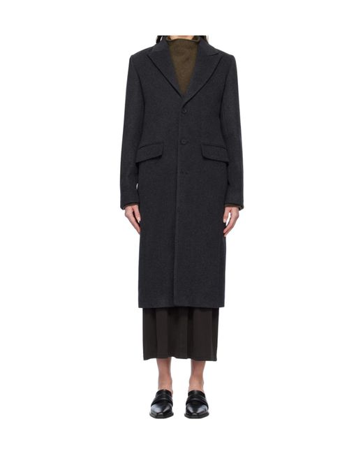 Filippa K Black Slim Wool Coat
