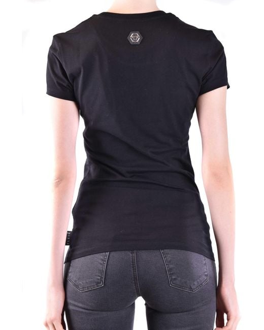Philipp Plein Black Logo-Embellished Cotton T-Shirt