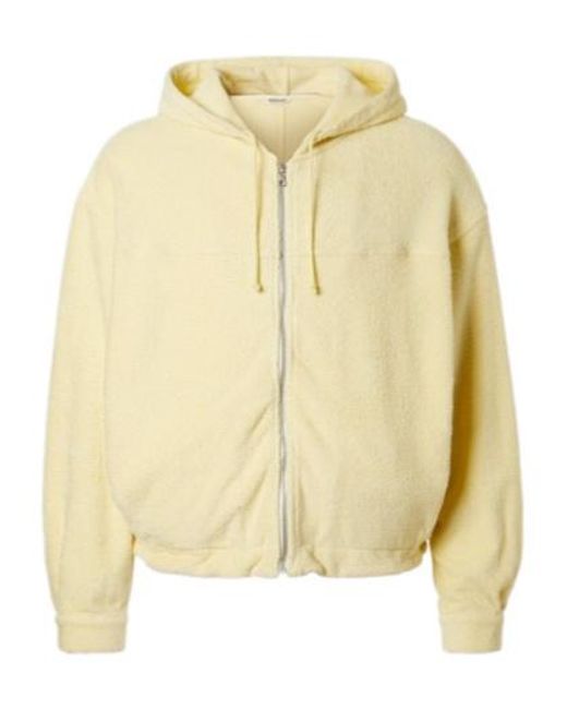 Auralee Natural Cotton-Blend Pile Zip-Up Hoodie for men