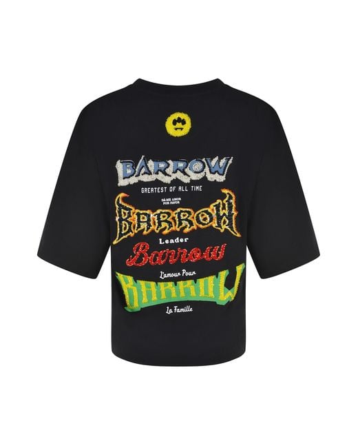 Barrow Blue Beaded Logo Back Print T-Shirts