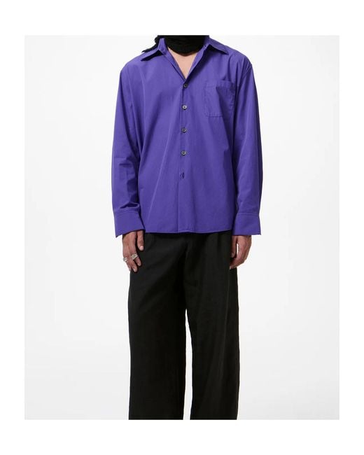 Our Legacy Purple Above Oversized Shirt for men