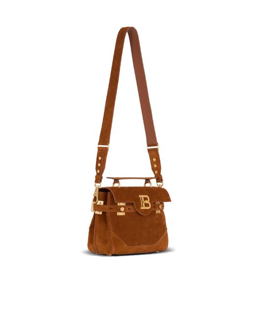 Balmain Brown B-Buzz 23 Foldover Top Tote Bag