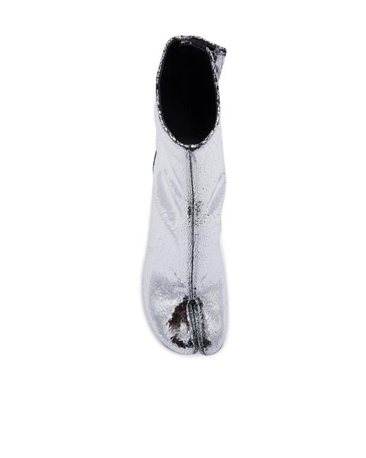 Maison Margiela Gray Tabi Broken Mirror Boots