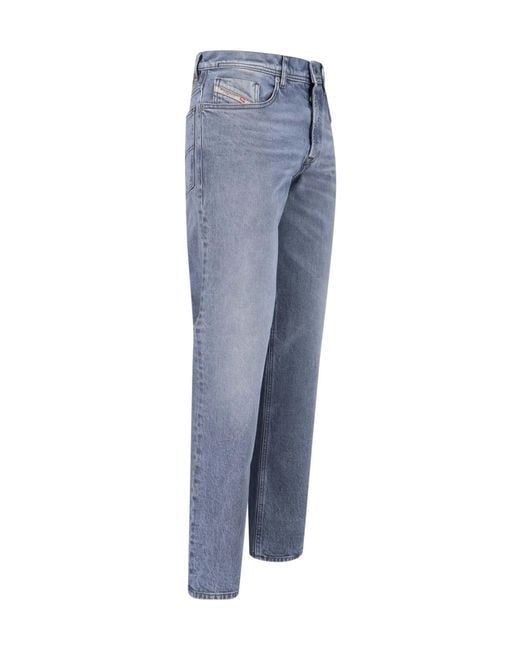 DIESEL Blue Logo Patch Jeans for men
