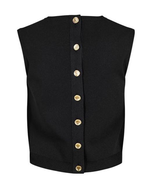 Givenchy Black Sleeveless Knit Top
