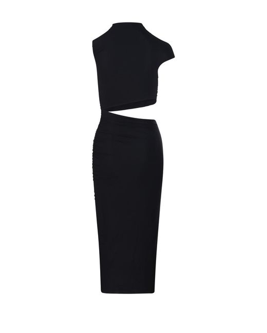 Amazuìn Black Musia Midi Dress