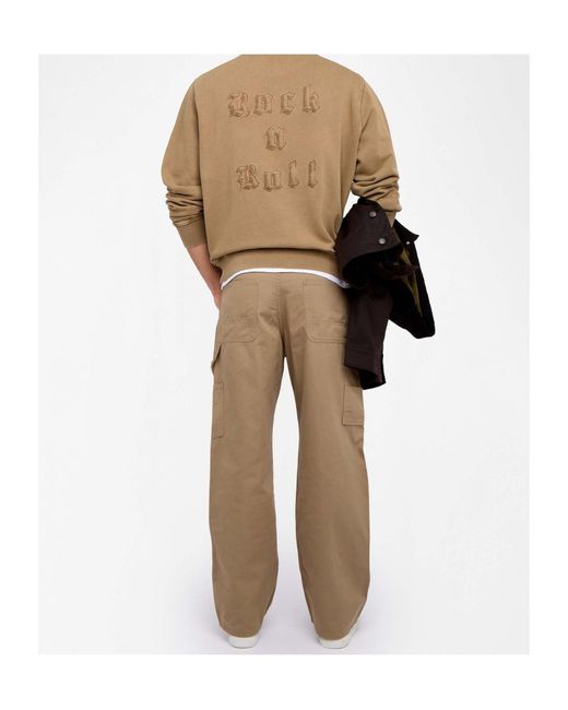 Zadig & Voltaire Natural Aime Crew-Neck Sweatshirt for men