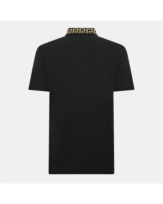 Versace Black Greca Polo Sn00 for men