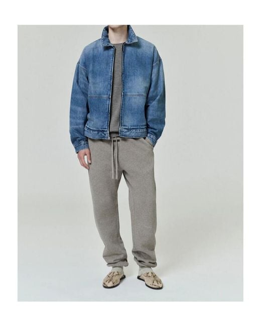 Fear Of God Blue Zip-Up Denim Jacket for men