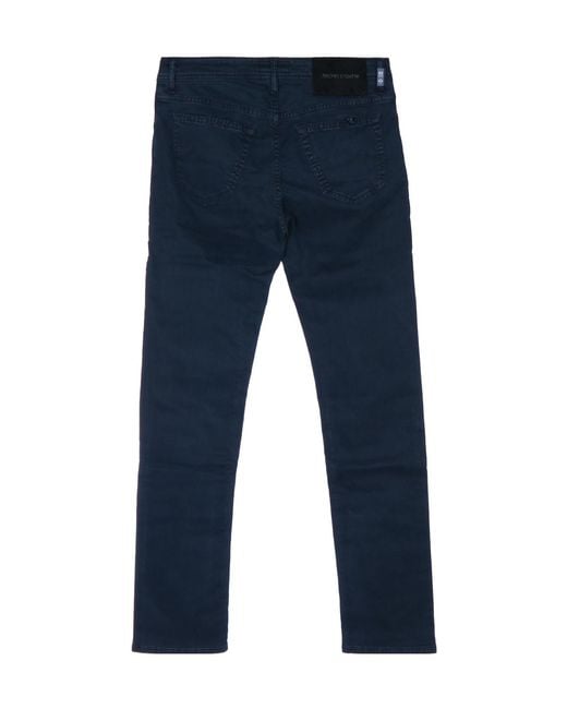 Jacob Cohen Blue Casual Trousers With Belt Loops for men