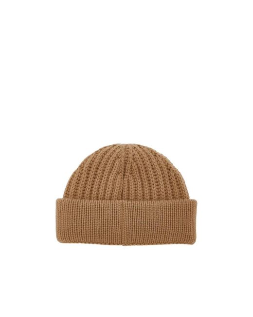 Gucci Brown Wool Cashmere Hat With Embroidery
