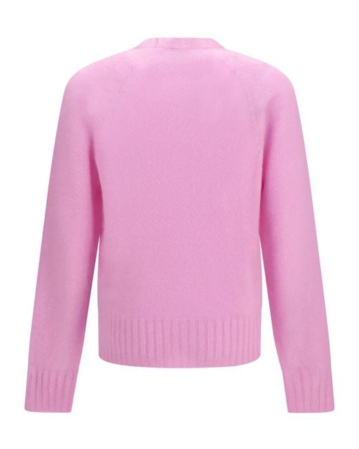 Tom Ford Pink Ribbed-Trim Long-Sleeve Sweater for men