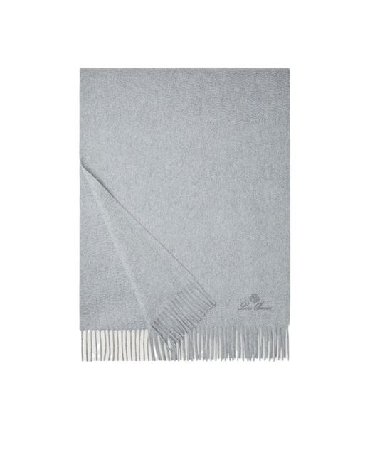 Loro Piana Gray Extra Grande Unita Scarf
