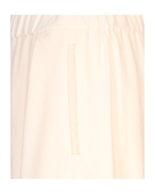 Fabiana Filippi White Elastic Waist Casual Pants