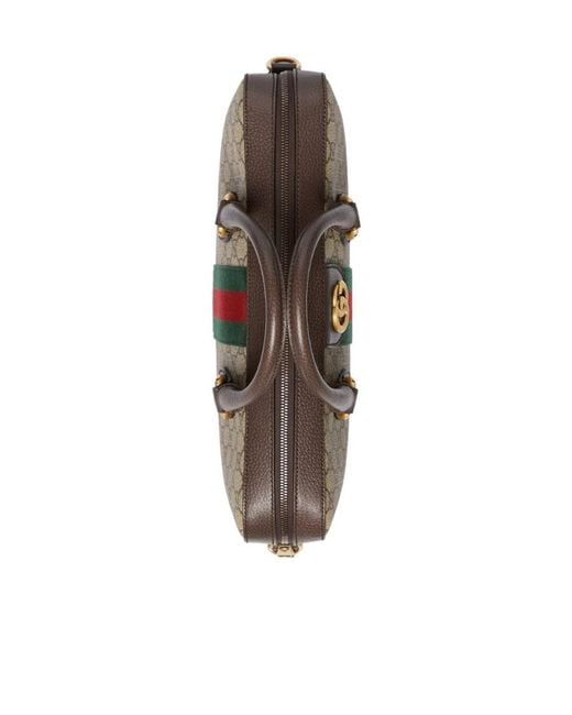 Gucci Brown Gg Supreme Briefcase for men