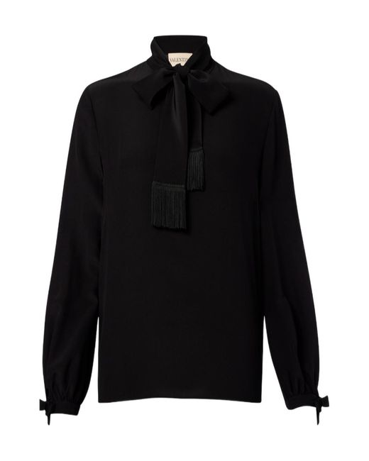Valentino Black Long-Sleeved Shirt