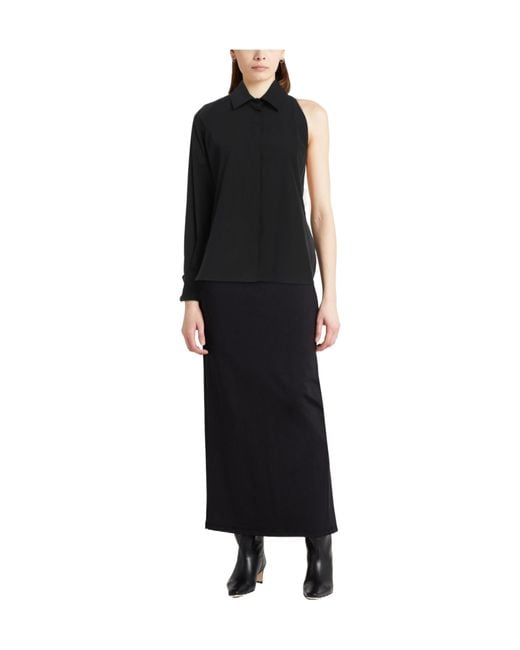 Max Mara Black Solid Colour Shirts