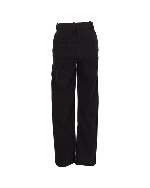 Ann Demeulemeester Black Herme 5 Pockets Slim Fit Cropped Jeans
