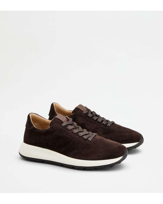 Tod's Black Round-Toe Low-Top Sneakers for men