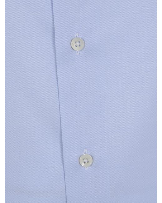 Canali Blue Regular Fit Shirt for men