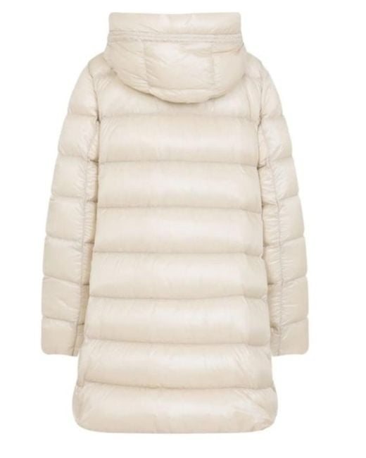Moncler White Suyenne Zip-Up Quilted Coat