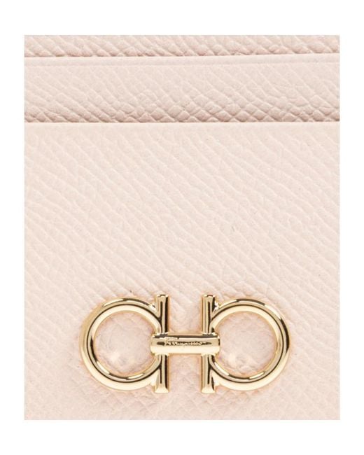 Ferragamo Pink Leather Cardholder
