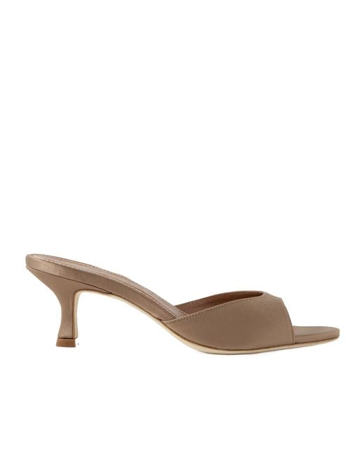 Staud Brown Brigitte High-Heeled Sandals